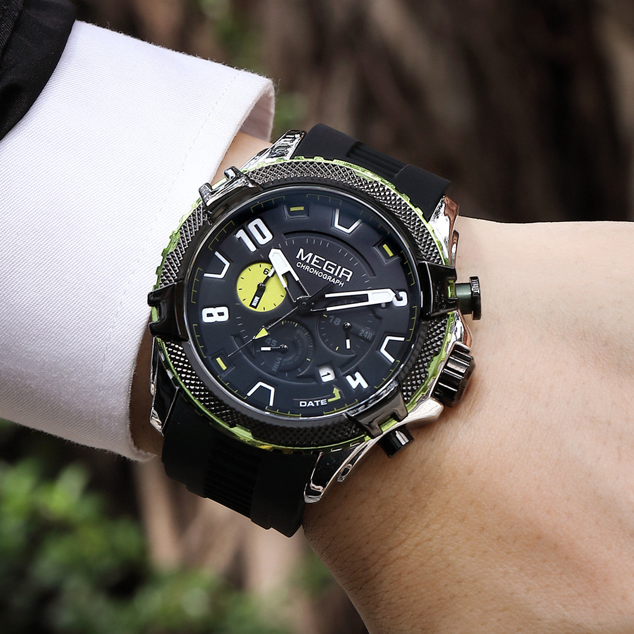MEGIR Luxury Men's Watches Fashion Sport Quartz Watch Waterproof Date Chronograph Military Wristwatches Clock Reloj Hombre 2200