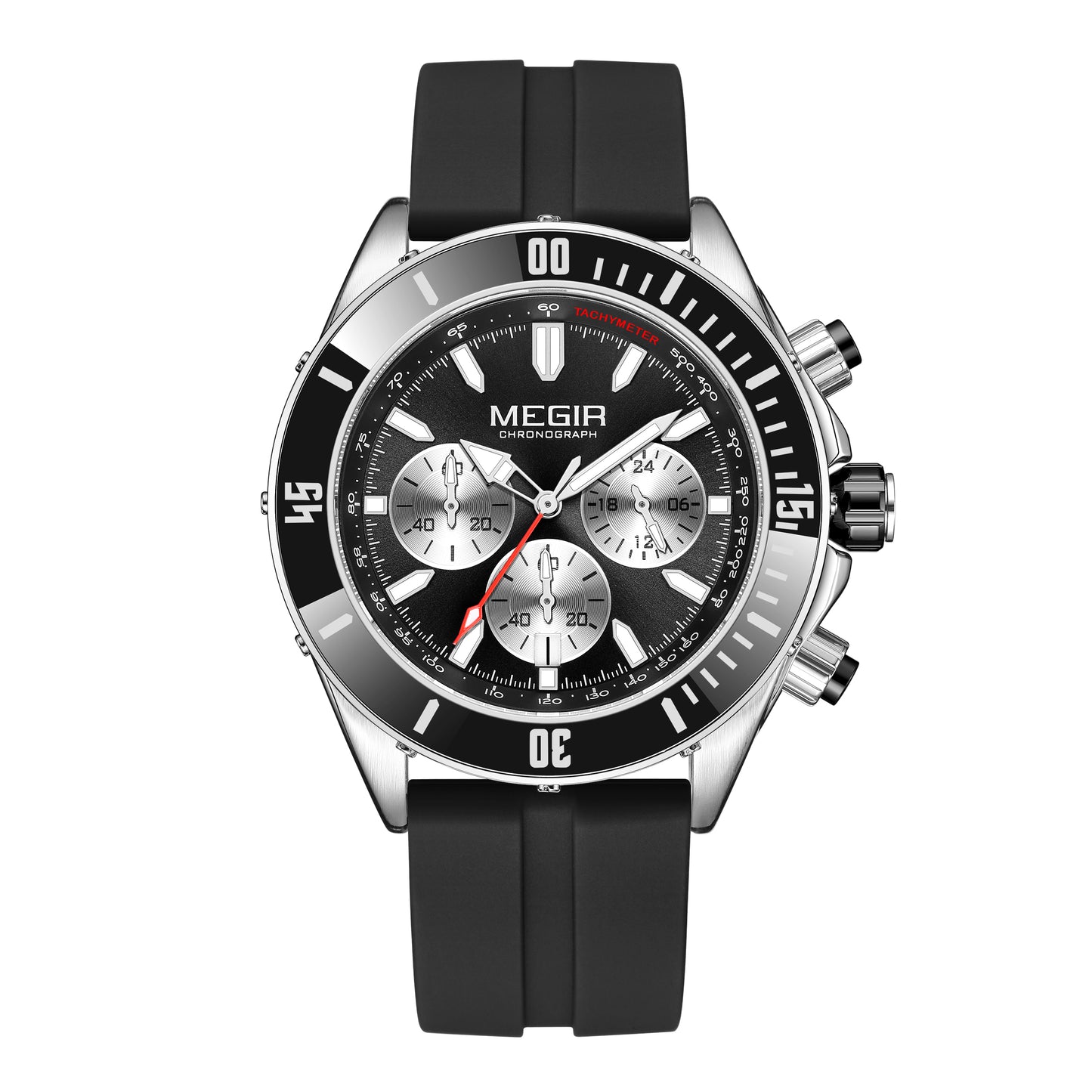 MEGIR Watch with Chronograph Men Fashion Quartz Military Waterproof Calendar Business Casual Wrist Watches Clock Montre Homme