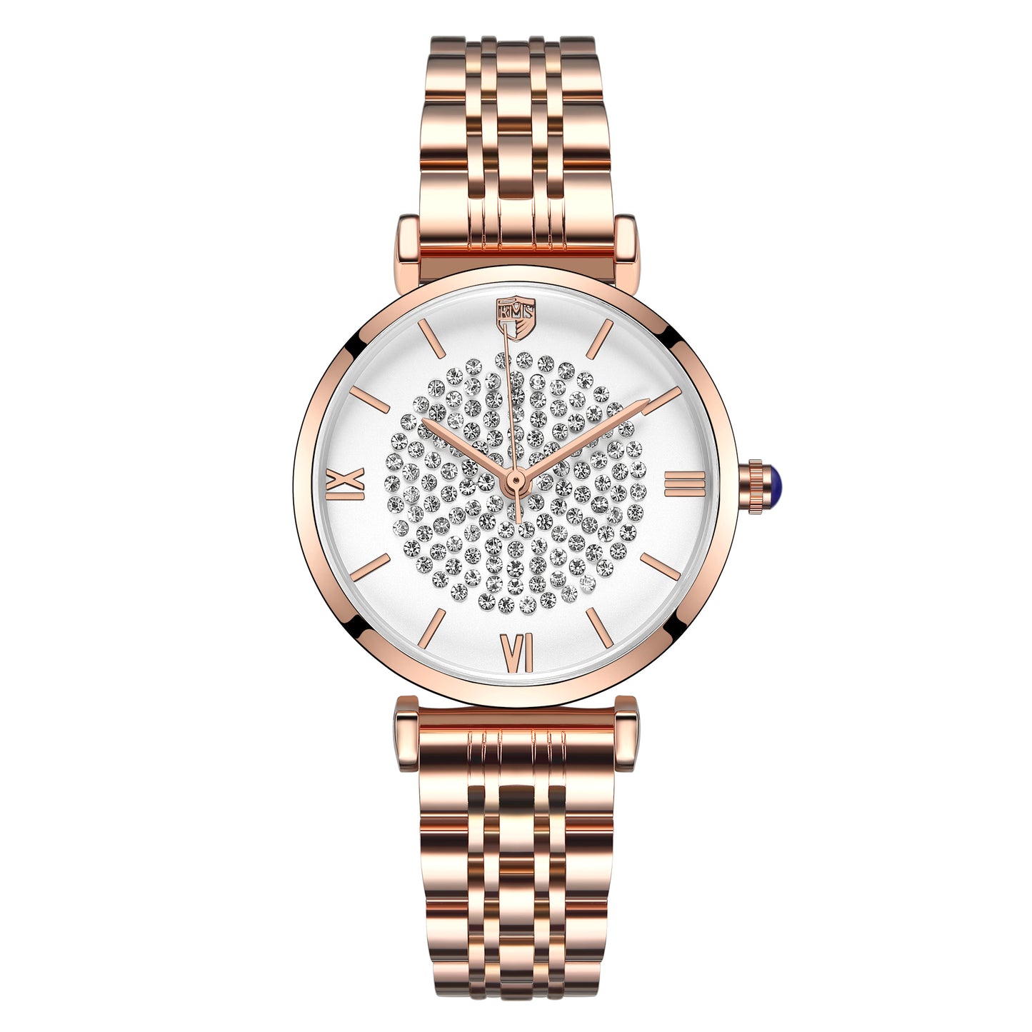 RUIMAS Fashion Women Watch Luxury Quartz Wristwatch Stainless Steel Ladies Casual Watches Dress Clock Relogio Feminino 538