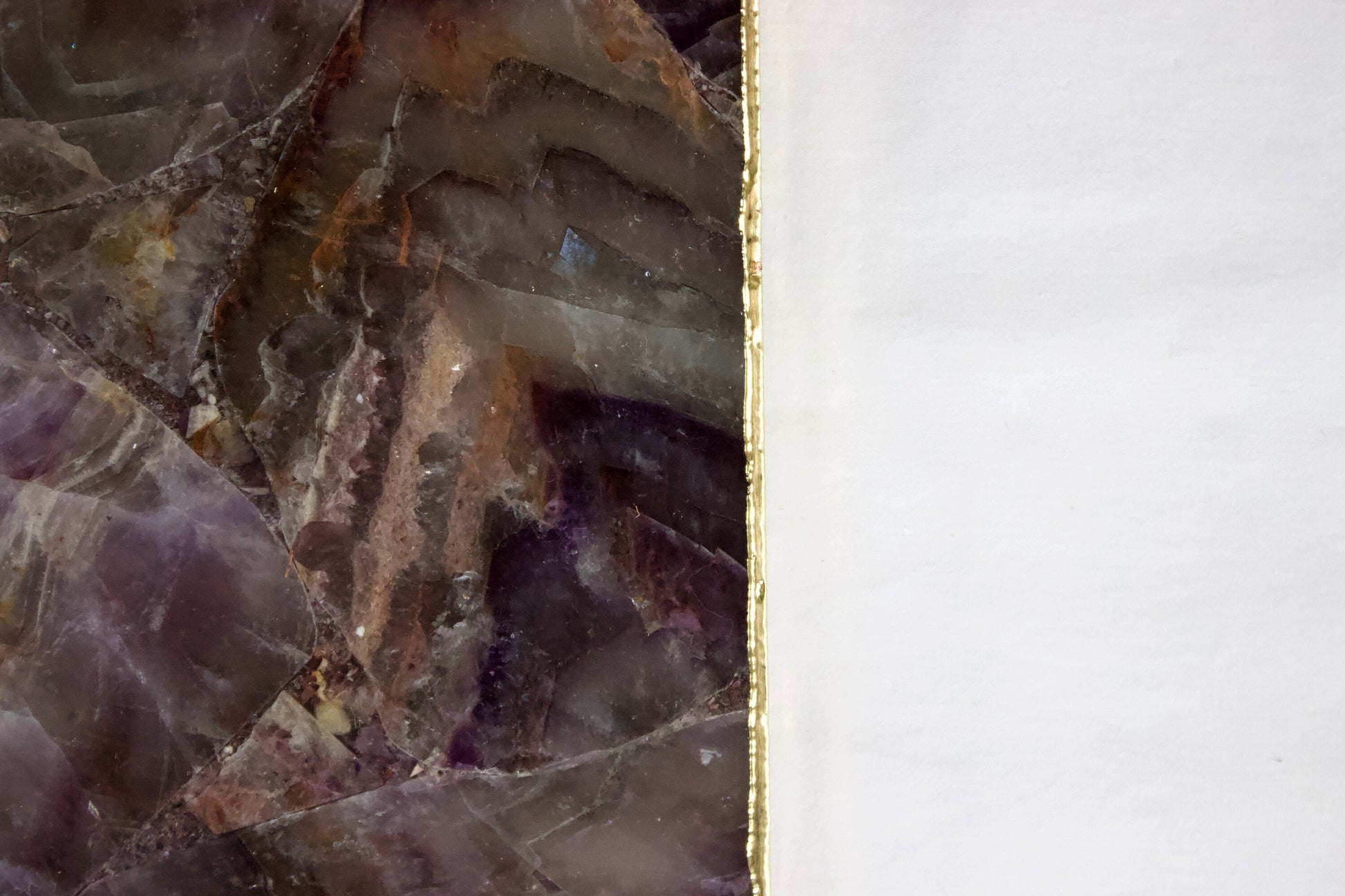 Amethyst Agate Wall Clock | Square-3