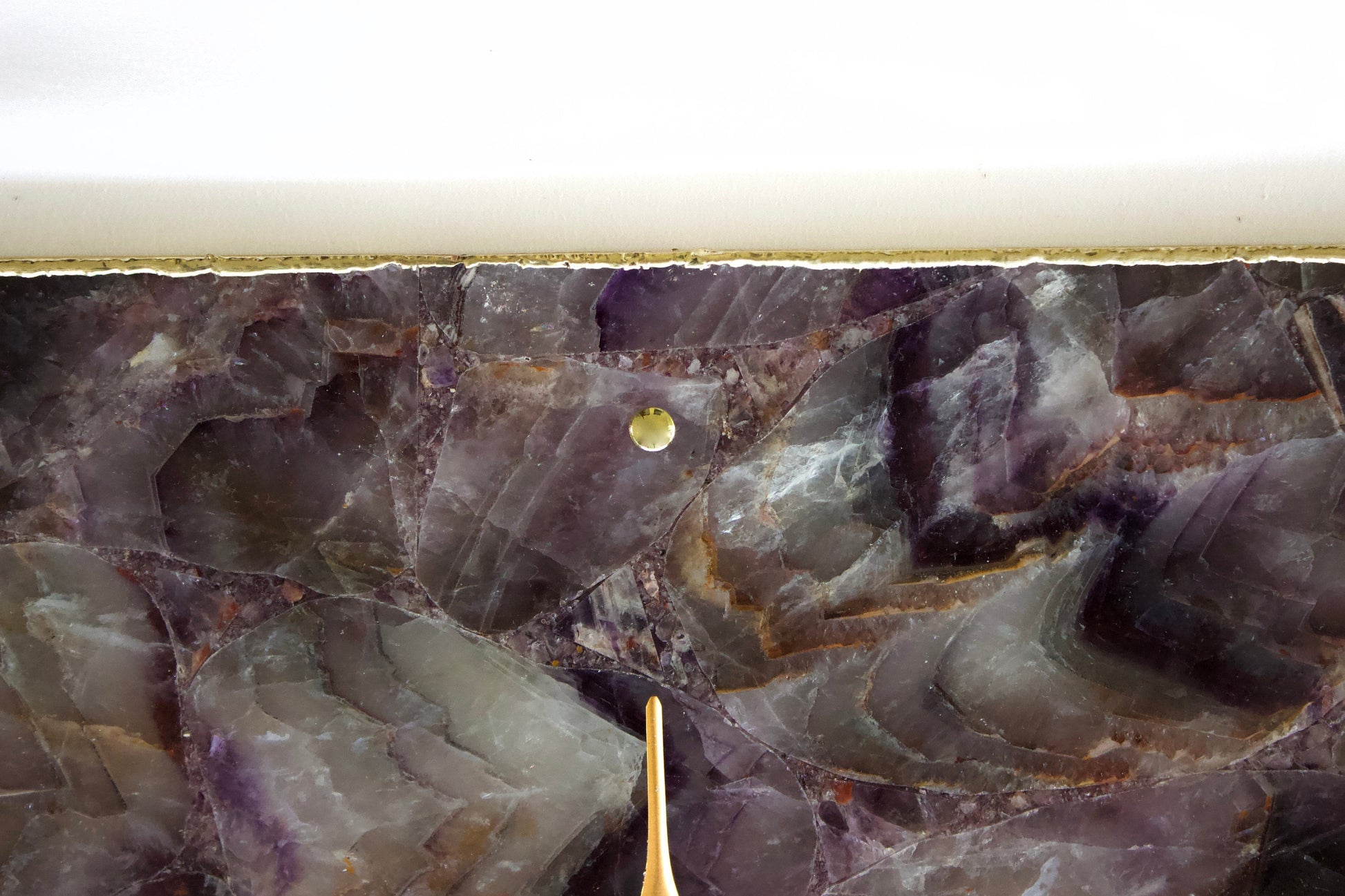 Amethyst Agate Wall Clock | Square-2