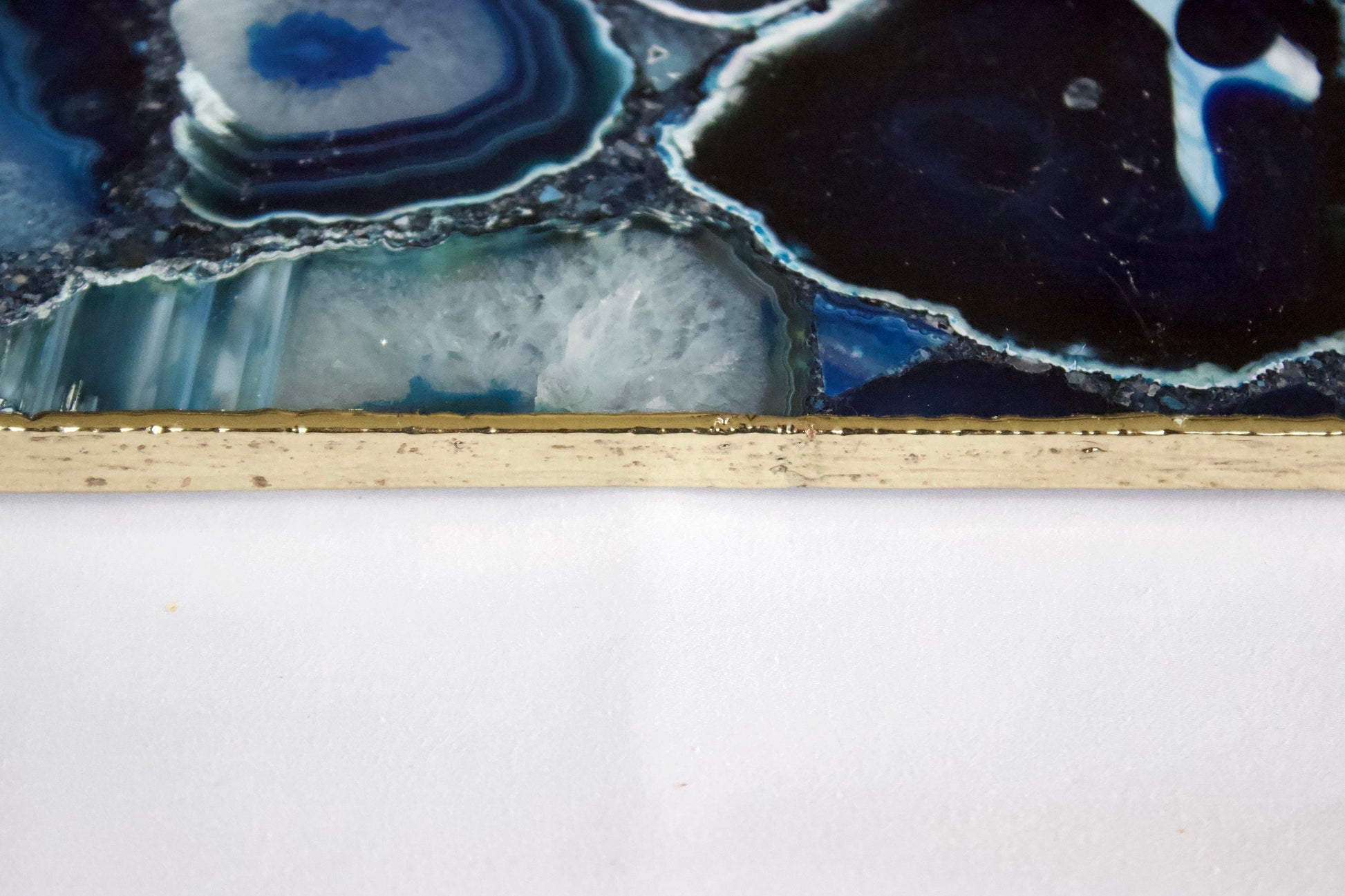 Blue Agate Wall Clock | Square-3