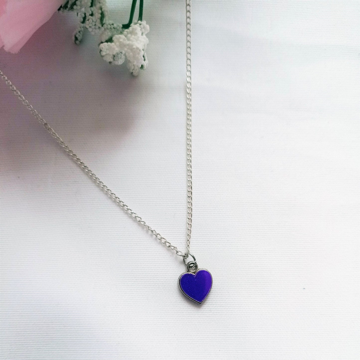 Purple Wisdom Heart Necklace, Playing Cards inspired Queen of Hearts | by lovedbynlanla