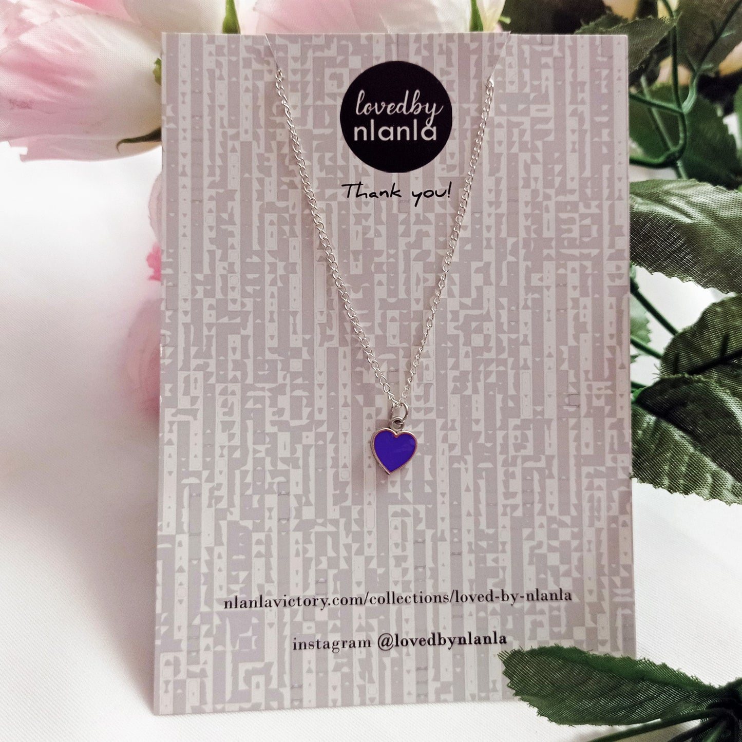 Purple Wisdom Heart Necklace, Playing Cards inspired Queen of Hearts | by lovedbynlanla