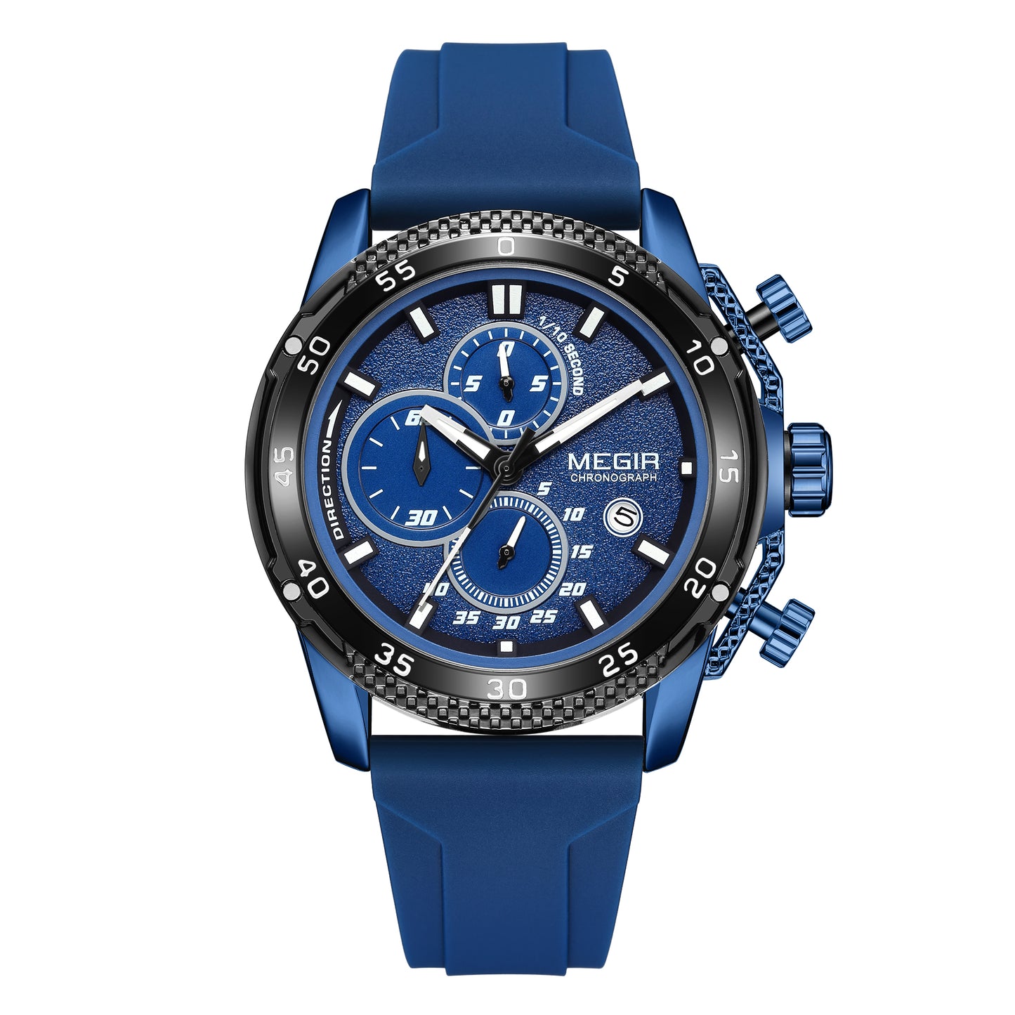 MEGIR Mens' Watches Luxury Fashion Military Sport Watch for Man Waterproof Luminous Silicone Quartz Wrist Watch Clock 2211